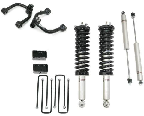 Front 3.5 Inch Lift Struts w/ Rear 3 Inch Blocks, Shocks, and Front Upper Control Arms 1996-2004 Toyota Tacoma Freedom Off-Road