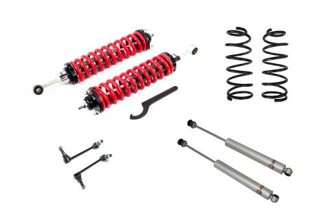 2.5-5 Inch Adjustable Coilovers 3 Inch Rear Lift Springs and Shocks 10-23 GX460 03-09 GX470 03-23 4Runner 07-14 FJ Cruiser Freedom Off-Road