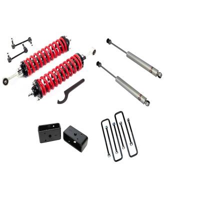 2.5-5 Inch Adjustable Coilovers 3 Inch Rear Blocks w/U Bolts and Shocks 05-23 Tacoma Freedom Off-Road