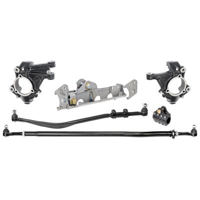 Currectlync JL/JT High Steer Kit for Ram Assist Incl Knuckles Drag Link Tie Rod Trac Bar Reloc/Ram Mount Axle Bracket Ram Assist Tie Rod Clamp
