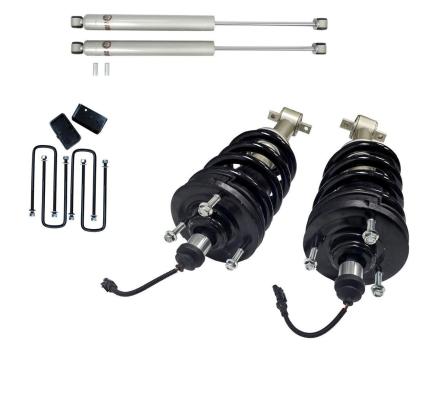 3 Inch Lift Mag Ride Delete Loaded Struts with Rear 3 Inch Blocks and Shocks Freedom Off-Road