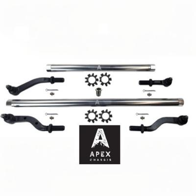 Heavy Duty Polished Aluminum Tie Rod and Drag Link Axle Swap Kit Dynatrac 68 Inch Jeep JK 2.5T for Axle Upgrade Options Only Apex Chassis