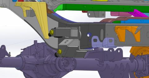 2020-Present Jeep Gladiator JT Rear Long Arm Frame Brackets Clayton Off Road