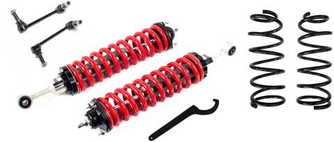 2.5-5 Inch Adjustable Coilovers / 3 Inch Rear Lift Springs 10-23 GX460 03-09 GX470 03-23 4Runner 07-14 FJ Cruiser 05-23 Tacoma Freedom Off-Road