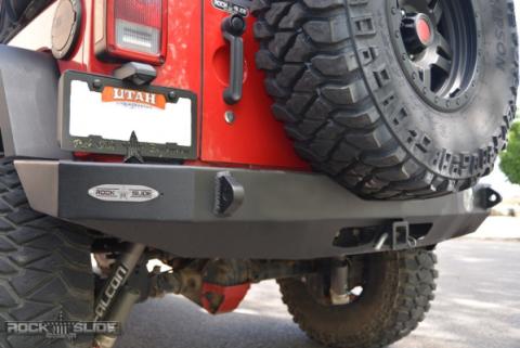 Jeep JK Full Rear Bumper For 07-18 Wrangler JK No Tire Carrier Rigid Series Rock Slide Engineering
