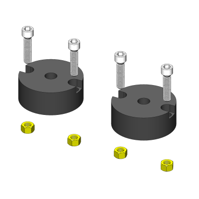 Jeep Wrangler 1 1/4 Inch Tall Front Bump Stops 2007+ JK/JL/JT or Jeep Wrangler 1.25 Inch Rear Bump Stop 2007-2018 JK Clayton Off Road