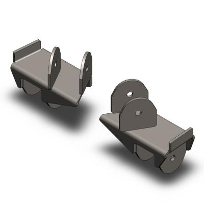 Jeep Wrangler Rear Frame Brackets 1997-2006 TJ Clayton Off Road