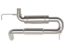 AFE 21-Up Bronco Axle-Back Exhaust System High-Clearance For Use With Bronco Rear Antirock Sway Bar System RockJock 4x4