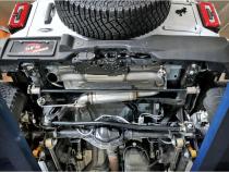 AFE 21-Up Bronco Axle-Back Exhaust System High-Clearance For Use With Bronco Rear Antirock Sway Bar System RockJock 4x4