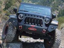 Jeep JL/JT Full Front Bumper For 18-Pres Wrangler JL/Gladiator Rigid Series Complete With Winch Plate Rock Slide Engineering
