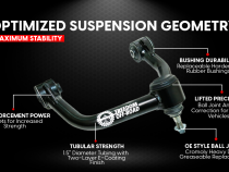 Front Upper Control Arms for 2-4 Inch Lift Exludes ZR2 15-22 Colorado/Canyon Freedom Off-Road