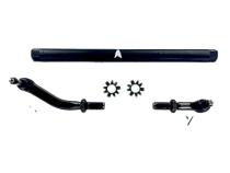 Apex Chassis Heavy Duty 2.5 Ton No Flip Drag Link Assembly in Black Anodized Aluminum Fits: 19-22 Jeep Gladiator JT 18-22 Jeep Wrangler JL/JLU. Note: This NO-FLIP kit fits Dana 44 &amp;amp; Dana 30 axles with a lift of 4.5 inches or less