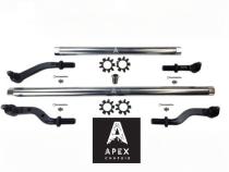 Heavy Duty Polished Aluminum Tie Rod and Drag Link Axle Swap Kit Ultimate Dana 60 68.5 Inch Jeep JL-JT 2.5T for Axle Upgrade Options Only Apex Chassis